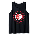 Bruce Lee Red Jeet Kune Do Hybrid Martial Art Yin Yang Tank Top