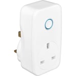 BG Electrical Smart Power Single Plug-In Adaptor, 13 A, White Moulded