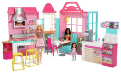 Barbie Cook 'n Grill Restaurant Playset with 3 Dolls