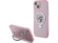 Karl Lagerfeld Karl Lagerfeld Klhmp15mhmrskcp Iphone 15 Plus 6,7" Rosa/Rosa Hardcase Ring Stand Karl&Choupettte Magsafe