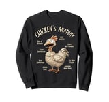 Funny And Crazy Chicken Lover's Design Sweatshirt