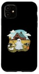 iPhone 11 Funny Ghost Farmer Halloween Barnyard Farm Animal Cute Ghost Case