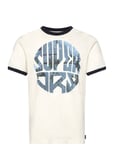 Superdry Photographic Logo T Shirt Vit