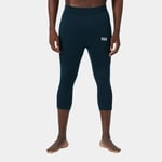 Helly Hansen Unisex H1 Pro Seamless Graphene 3/4 Pants Marineblå XL