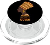 Warrior Queen Black Afro Women Black History Month PopSockets PopGrip for MagSafe