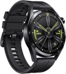 Huawei Watch GT 3 46mm Black Stainless Steel Case with Black Bands JPT-B29