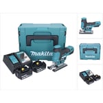 Djv 185 rtj Scie sauteuse pendulaire sans fil 18 v Brushless + 2x batterie 5,0 Ah + chargeur + Makpac - Makita