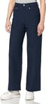 JACK & JONES Womens Chino Trousers Relaxed High Waist Navy Size W25 L30 NEW