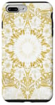 Coque pour iPhone 7 Plus/8 Plus Motif Mandala Doré Bohème Spirituel