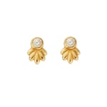 ChloBo GEST3445 In Bloom GLISTENING FLOWER BUD Stud Earrings Jewellery