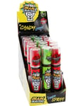 18 st Brain Blasterz Candy Spray - Sur Godisspray med Äpple och Jordgubbssmak - Hel Låda 504 ml