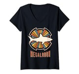 Womens Megalodon Whisperer Vintage Classic Retro Animal Love V-Neck T-Shirt