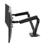 ERGOTRON – MXV desk dual monitor arm with under mount clamp,matte black (45-518-224)