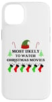 iPhone 14 Plus Most Likely To Watch Christmas Movies Family Santa Elf Hat Case