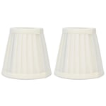 (PX30)Small Lamp Shades 2 Pcs Double Small Lamp Shade Lamp Shades Clip On Bulb