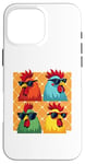 iPhone 16 Pro Max Chicken Sunglasses Animal Farm Funny For Farmer Men Women Case