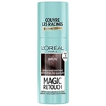 L'Oréal Paris Spray Instantané Correcteur de Racines & Cheveux Blancs, Magic Retouch, Brun, 75 ml