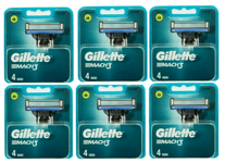 Lot 24 Lames GILLETTE MACH3 Recharge Rasoir Gilette Mach 3 Match3 Match