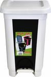 Plastic Pedal Bin 50L Kitchen Utility Recycle Waste Kitchen Office Home Bathroom