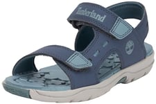 Timberland Unisex Kids Moss Jump 2 Strap (Toddler) Sandal, Dark Blue, 4.5 UK