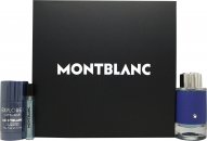 Mont Blanc Explorer Ultra Blue Gift Set 100ml EDP + 75g Deodorant Stick + 7.5ml EDP