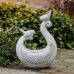 Porte-Plante Oiseaux Pot De Fleurs 50 CM 15 KG 1 Litre Béton Résistant Au Gel