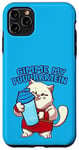 Coque pour iPhone 11 Pro Max Protéines chat drôle Gym Chat Gimme my Puuurrrtein