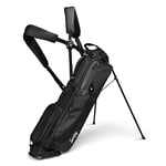 Sunday Golf Sac de golf El Camino par - Sac de support léger avec double sangle - Facile à transporter - Convient à un ensemble complet de clubs. Golfeurs minimalistes et voiturettes de golf(noir mat)