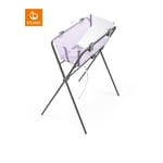 STOKKE® Badbalja Flexi Bath® Set Lavender och badstativ Flexi Bath® grå