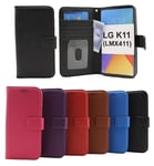 New Standcase Wallet LG K11 (LMX410) (Svart)