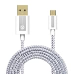 Micro USB Charging Cable Braided Fast Charger Data Sync Samsung Android Tablet