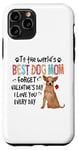 Coque pour iPhone 11 Pro Chihuahua Best Dog Mom Valentines Day Funny Puppy Dogs