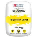 Lancashire Bedding Hotel Quality Duvets | Made in Britain Polycotton Duvets | Multiple Tog & Sizes Available - 10.5, Double