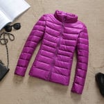 WEIYYY 2020 Nouveau décontracté 90% Doudoune Femmes Automne Hiver Manteau Chaud Dame Grande Taille Vestes Femme à Capuche a, Violet, 4XL