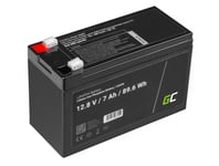 Green Cell batteri 12V 12,8V 7Ah for solcelleanlegg, bobiler og båter