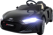 Audi Audi R8 Sport Sort Eva Batteri Bil Skinnfjernkontroll