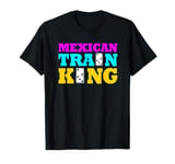 Dominoes King Mens Mexican Train King T-Shirt