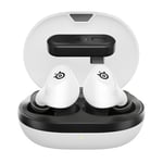 SteelSeries Arctis GameBuds™ for PlayStation - Wireless Gaming Earbuds - 2.4GHz + BT 5.3 - ANC/Transparency - IP55 Water Resistant - 40H Battery - Wireless Charging - PS5, PC, Switch, Mobile - White