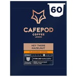 CafePod Flavoured Coffee Pods Nespresso Compatible Hazelnut 60 Aluminium Capsules