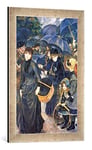 Kunst für Alle 'Image encadrée de Pierre Auguste Renoir The parapluies, c.1881–6, d'art dans Le Cadre de Haute qualité Photos Fait Main, 40 x 60 cm, Argent Raya