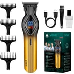 VGR Beard Trimmer Men Rechargeable Electric Cordless Hair Trimmer - 7000 RPM USB-C Ceramic Blades - 200 Min Battery - Mens Shaver Razor Face Grooming Kit - Male Beard Clippers, Bald Head