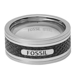 Fossil Bague pour homme - Acier inoxydable - Argent - JF0088804011, Acier inoxydable, Aucune pierre précieuse