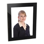 Adventa Picture Frames 5x7 Glass Photo Frames (Black) Ideal Wall Art for Prints & Photos