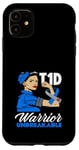 Coque pour iPhone 11 Sensibilisation au diabète de type 1 Guerrier T1D incassable