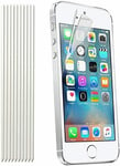 TECHGEAR [10 Pack] Screen Protectors for 4' iPhone SE 2016, iPhone 5s 5c 5 - Ul