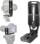 Trépied Vertical Horizontal en L pour Appareil Photo Reflex numérique,Plaque à dégagement Rapide avec clé à vis,Compatible avec Canon Sony DJI Osmo Ronin Stabilisateur Monopode(Noir)(Q91)