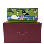 RADLEY Into The Woods Green Leather Large Matinee Picture Purse Gift Boxed -New