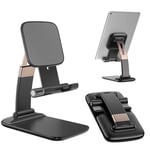 Support Telephone Support Portable Tablette Bureau Universel Reglable Stable - Noir