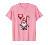 Pink Valentines Day Accessories Love Balloon Cute Gnome T-Shirt