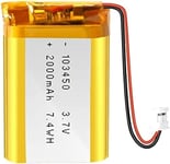 Litiumakku 3,7 V 2000 mAh Malli 103450